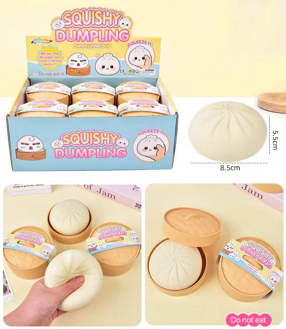 Cartoon Jumbo Mystery Squishy Dumpling Realistic Steamed Bun Stress Relief Squeeze Toy: Tie dyed big size / 1 pc (ship randomly) - Image 11