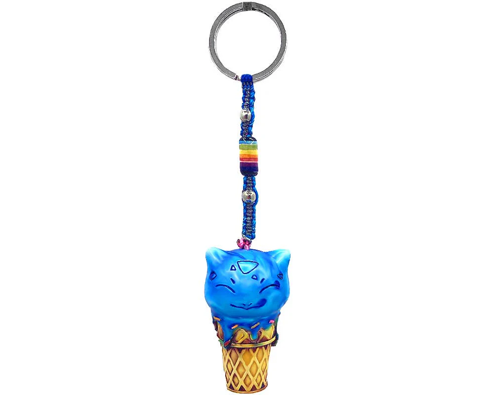 Ice Cream Cone Sweet Food Durepox Resin Figurine Keychain - Image 13