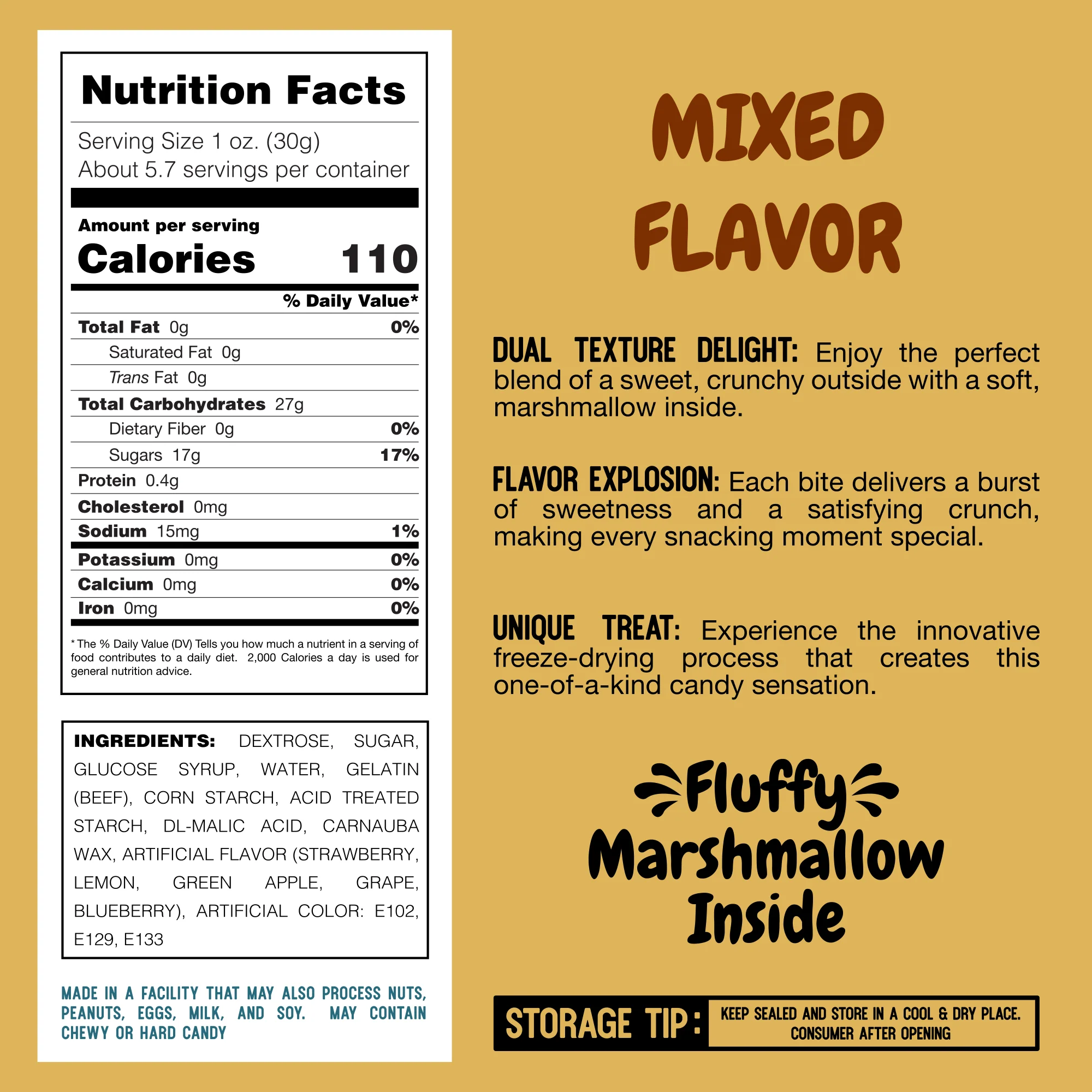 Munch Mallows - Marshmallow Candy - Unique Novelty Candy: Tooty Frooty Regular - Image 10