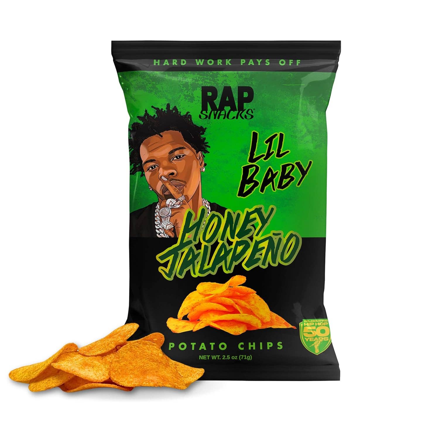 Rap Snacks Lil Baby Honey Jalapeno Potato Chips (2.5oz)