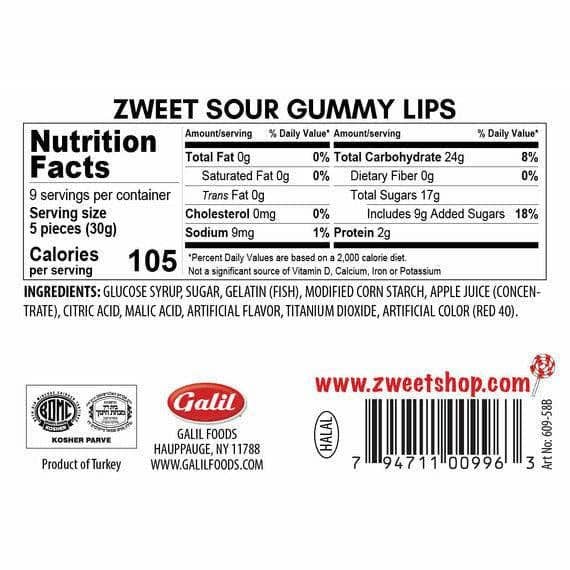 Sour Gummy Lips | Zweet | 10 oz - Image 3